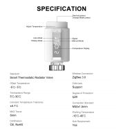 GIRIER-Válvula de radiador termostático inteligente TRV, controlador de temperatura programable ZigBee, termostato inteligente, compatible con Alexa - details 14