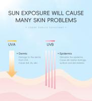 Crema Protector Solar Sakura Bloqueo Solar Facial SPF50 Lote de Aislamiento Hidratante Iluminador - details 2