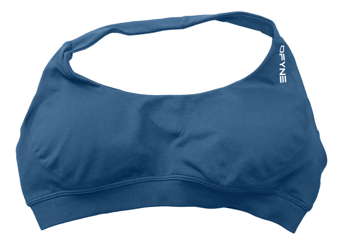 Sujetador Deportivo Dfyne Impact para Mujer, Soporte Alto, Sin Costuras, Tipo Halter
