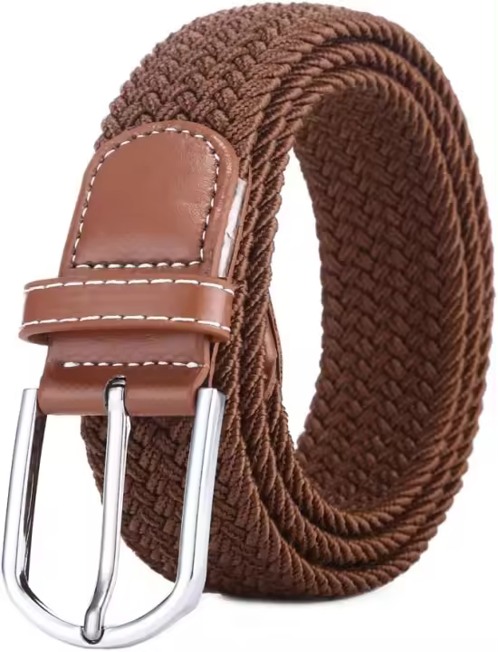 Cinturón elástico tejido para Hombres y Mujeres, tela de estiramiento, multicolor - 1