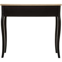 Mueble Consola de 2 cajones de Madera Negra de 78 cm de Altura, cm - details 4