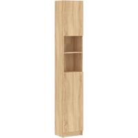 Armario de Baño de Madera Ingeniería Lavadora, Estante, Ducha, Inodoro 32x25,5x190 cm - details 58