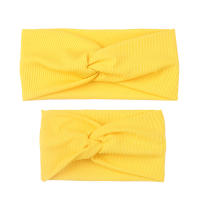 Headband Elástico De Color Sólido Para Niñas Pañalera De Algodón Unisex Accesorios De Moda Para Madres E Hijos Conjunto De Cabello Lindo Y Práctico - details 10