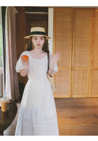 Vestido de Verano 2025 para Mujer Estilo Francés Suave y Adelgazante con Mangas de Burbuja y Falda de Princesa Dulce - details 23