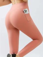 Pantalones de Yoga de Cintura de Secado Rápido Levantamiento de Cadera con Bolsillos - details 10