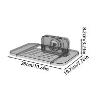 Estante de almacenamiento para enrutador Wifi inalámbrico con ventosa, soporte de almacenamiento montado en la pared transparente sin taladro, resistente al agua con soporte de carga fuerte - details 0