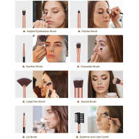 Set de Pinceles de Maquillaje de Alta Calidad de 16 Piezas Brochas Sintéticas para Cara y Ojos para Corrector de Polvo de Base Blush Eyeshadow - details 3