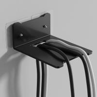 Estante enrutador de acero al carbono, soporte de almacenamiento para proyector de gran capacidad montado en la pared, soporte de proyector negro para ahorro de espacio para el hogar - details 4