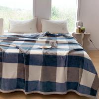 Manta de Lana de Estilo Geométrico en Blanco para Colchones y Sofá Reacciona con Impresión Gráfica Ideal para Cama Individual/Reina/Rey - details 13