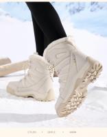 Botas de Nieve para Mujer Impermeables, Antideslizantes, Zapatos de Cordón Gruesos Talla Grande - details 13