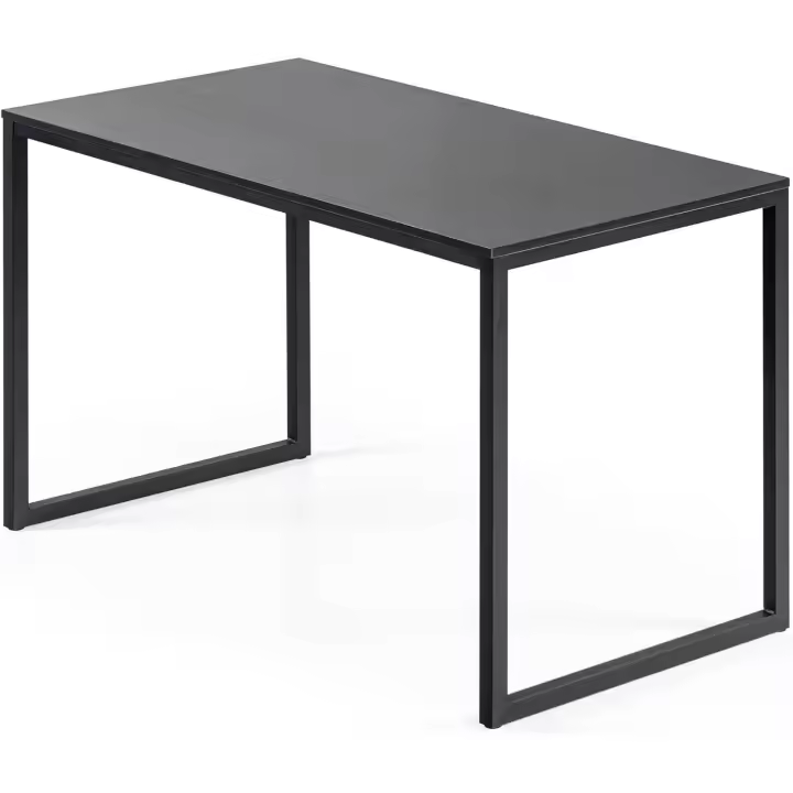 escritorio 119x61x74 cm - Mesa de estudio moderna de metal y madera - Mesa de ordenador para oficina en casa - 1