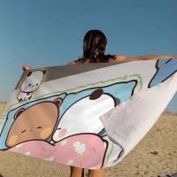 Bubu y Dudu linda playa de dibujos animados para niños baño personalizado piscina vacaciones Picnic toalla fiesta regalo - details 2
