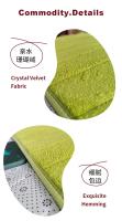 10 colores Alfombra de baño para el hogar Alfombras de baño súper absorbentes Alfombras Piso de espuma viscoelástica suave Dormitorio Piso de inodoro Alfombra de ducha Alfombrillas decorativas - details 3
