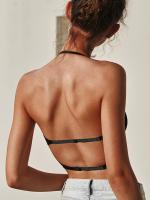 Sujetador sin costuras de 1 pieza para mujer - Tirantes ajustables, relleno extraíble, sin aros, transpirable, diseño sin espalda, lencería sexy, textura suave, cobertura discreta, material ligero para ocasiones especiales - details 5