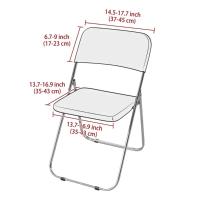 Funda de Silla Plegable de Lana Polar Funda Protectora Elástica para Banco de Boda - details 1
