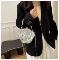 Cadena flor acrílico bolsos de las mujeres 2025 nuevos bolsos de hombro de nicho europeo y americano con cuentas cena portátil bolsos de las mujeres - details 7