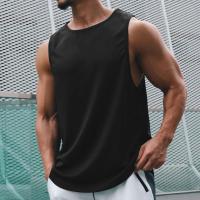 Summer Gym Tank Top Men Mesh Clothing Quick Dry Bodybuilding Sleeveless T Shirt Fitness Singlets Basketball Sports Muscle Vest - details 10