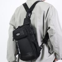 Bolso de hombro a la moda para hombre, bolso de pecho multifunción de gran capacidad, bolso de mensajes deportivo, bolso cruzado de tela de Color sólido para hombre - details 6
