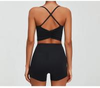 Pantalones cortos de Yoga para mujer, Shorts deportivos elásticos de cintura alta, transpirables, de secado rápido, para correr y Fitness - details 19