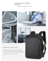 Mochila de viaje de gran capacidad para hombre, bolsa para ordenador portátil de negocios con carga USB, bolso personalizable para exteriores - details 26