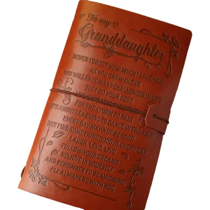 Diario de Cuero Personalizado 2020 Regalo Único para Hombres y Hijas Hecho a Mano por Empresa Americana BJ008 - 1