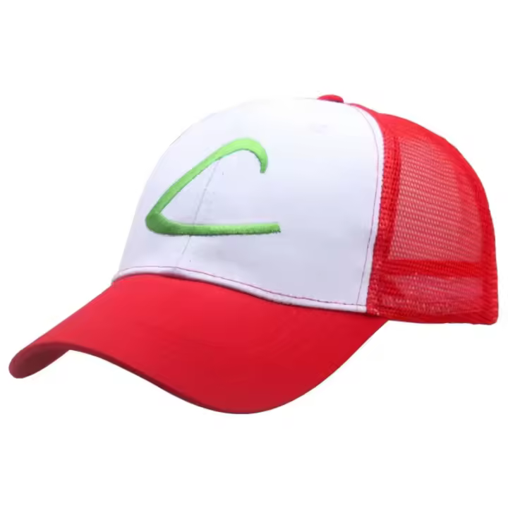 Gorra de algodón ajustable con bordado, para niños y adultos. Estilo béisbol, relacionado con Pokémon/Ash Ketchum. - 1