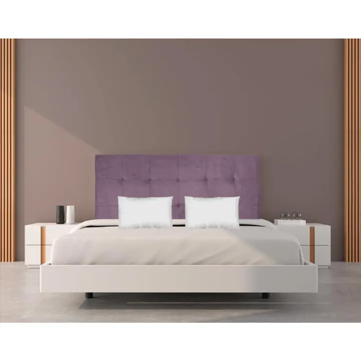 Cabecero de Cama Antimanchas Lisboa Cabezal de Almohada de Tela Nido AQUALINE - 1