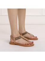 Sandalias de punta para mujer, nuevo estilo 2025, estilo étnico bohemio, combinación de colores simple, zapatos romanos de viaje retro - details 5