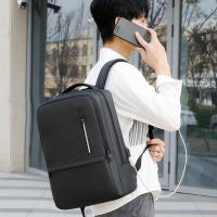 Mochila de negocios de gran capacidad para hombres, bolsas multifuncionales para computadora, mochilas impermeables para computadora portátil con carga USB - details 14