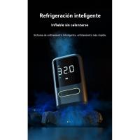 Inflador de neumáticos compresor de aire portátil - bomba de aire del coche, 150 PSI bomba de aire eléctrica recargable para coches, motos, bicicletas, bicicletas de bola, con manómetro digital, luz LED, fuente de alimentación móvil - details 5