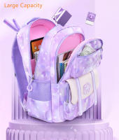 Mochilas escolares para niñas, moradas, impermeables, gran capacidad - details 6