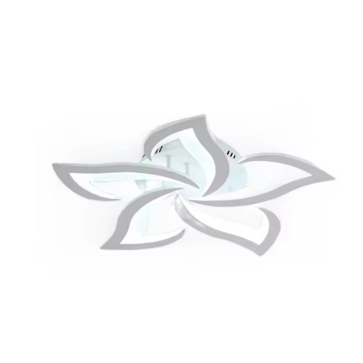 Goeco Lámpara de Techo LED Diseño de Pétalos, 6750LM Iluminación Moderna, Luz Blanca Fría, Montaje de 60cm, Marca China - 1