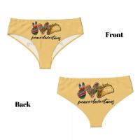 Bragas breves personalizadas de paz y tacos Venezuela para mujer, ropa interior elástica transpirable - details 3