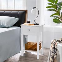 Conjunto de Mesillas de Noche Madera Mesitas de Noche con Patas Mesa Auxiliar para Cama Dormitorio Habitación 40x30x61cm - details 6