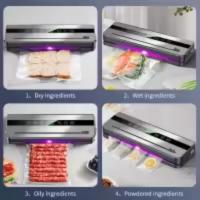 Food Vacuum Sealer Machine Dry and Moist Food Modes Automatic For Light Food Preservation With 10Pcs Bags Paper For Food Preservation Home Kitchen - details 6