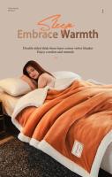 Manta de Invierno Gruesa y Cálida Forro de Cama de Lujo Manta de Sofá Cubierta de Cama Doble para Hogar - details 0