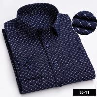 Camisa de manga larga estampada para hombre, cómoda y ajustada, para negocios, Social, Formal, oficina, banquete, adecuada para primavera y otoño, novedad de 2024 - details 9