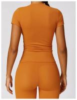 Camiseta Deportiva de Yoga de Nylon Secado Rápido Manga Corta Para Fitness al Aire Libre - details 2