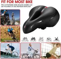 Asiento de bicicleta cómodo para hombre y mujer, cojín ancho de espuma viscoelástica, resistente al agua - details 7