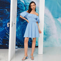 Vestido azul cielo de mujer vestido casual - details 4
