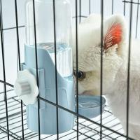 Práctico alimentador de comida para mascotas pequeño de plástico, gran capacidad, extraíble, bebedero para mascotas, alimentador, cuenco colgante lavable para mascotas, conejo - details 9