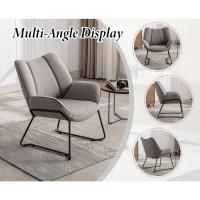 Sofá de Salón Moderno de Lino Estilo de Descanso con Brazo para Dormitorio - details 11