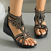 Sandalias de tacón de cuña de verano para mujer - details 4