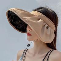 2025 Sombrilla de viaje de Verano, sombrero bloqueador solar, Aleros grandes, temperament anti-UV, Todo Sombrero de Copa vacío, Sombrero de Sol de TIDE, Sombrero de paja para niños - details 3