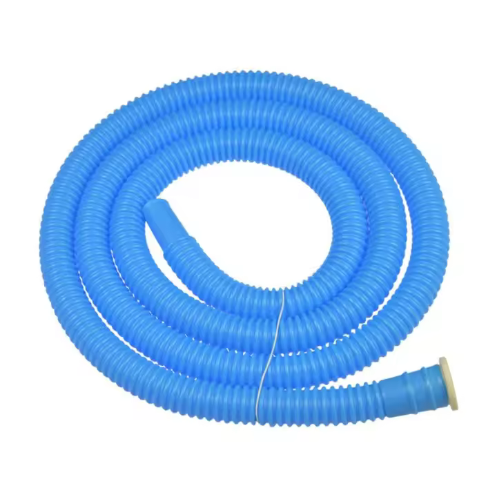 Manguera de drenaje de aire acondicionado azul, Circlip de CA con manguera de drenaje, 16mm de diámetro interior, drenaje de entrada de lavadora, 1,6 m - 1