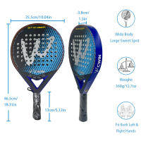 Raqueta de Paddle Cwin Profesional Fibra de Carbono Suave EVA Cubierta de Bolsa Padel Nueva 2025 - details 0