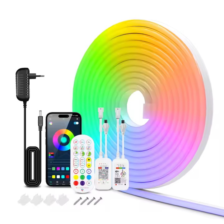 GAHADA Tela LED RGB IC Moderna Control Remoto de 24 Botones Impermeable Color de Sueño Addressable - 1