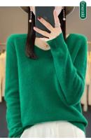2024 100% Merino pura lana con cuello en V Otoño e Invierno suéter nuevo suéter de cachemira de las mujeres Casual de punto Top DMR201 - details 16