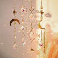 Colgante de Viento de Jardín al Aire Libre Luna de Cristal, Estrellas, Sol, Arco Iris, Ventana, Reloj, Atrapaparásidos - details 0