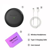 Pro6 True Wireless Earbuds Bluetooth Earphone Touch Control with Mic Waterproof TWS Stereo Headphone Headset Sport - details 4